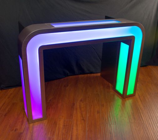 Illuminated DJ Table - Custom DJ Booth with 400 Animated LEDs Illuminated DJ Table